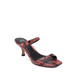 MARC FISHER Womens Orange Coral Print Ltd Genia Sandals 6.5 M